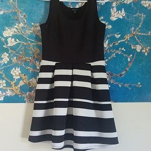 Black and White Mini Dress